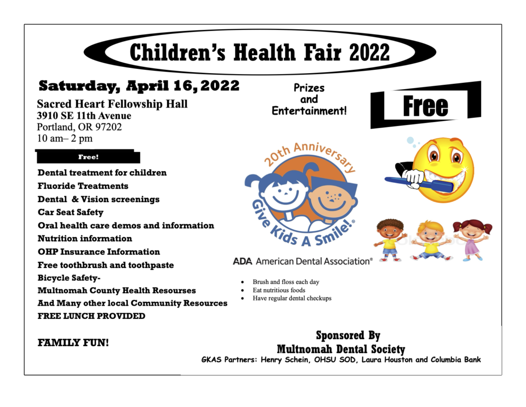 Children's Health Fair Flyer